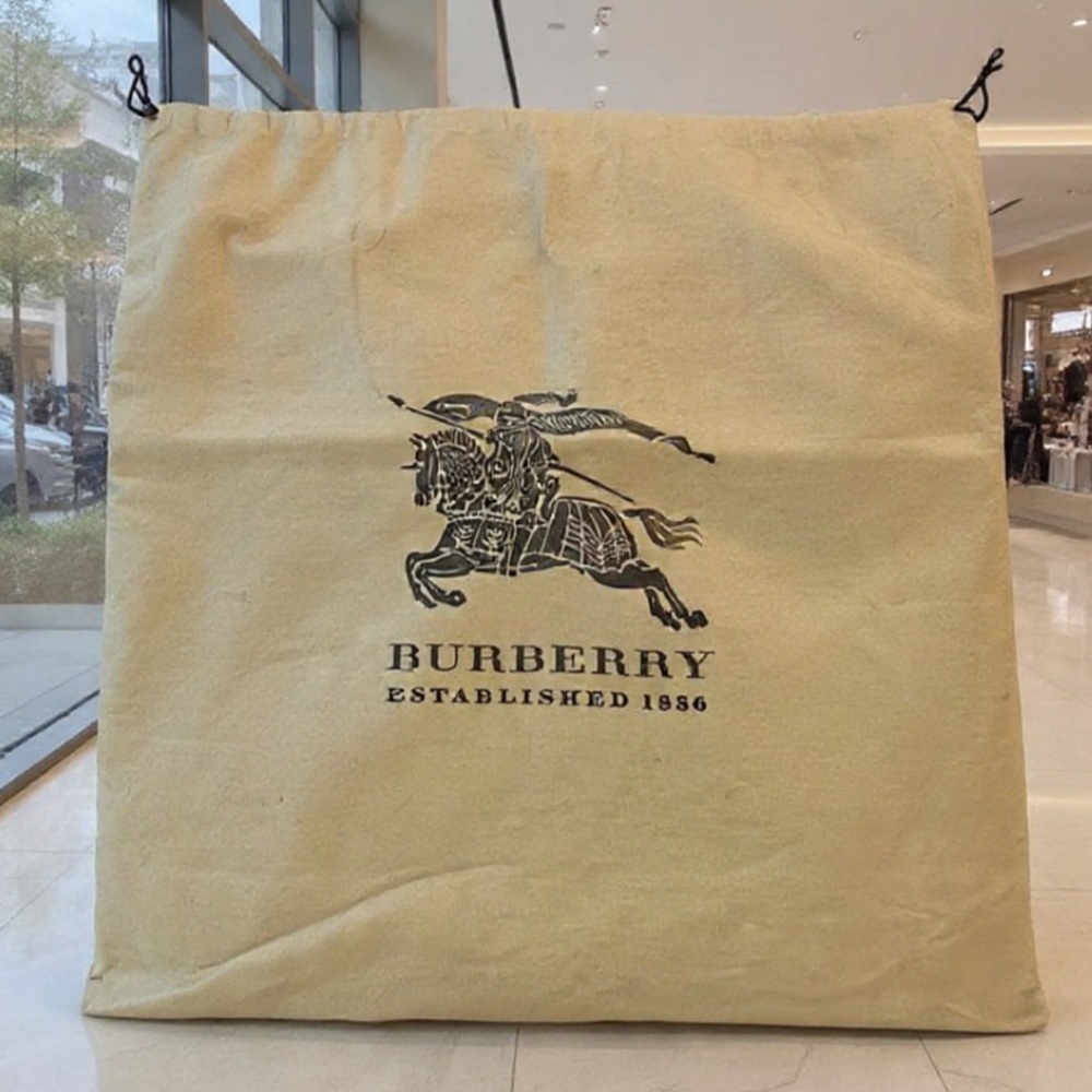 Burberry Logo Dust Bag Drawstring Storage/Travel Bag